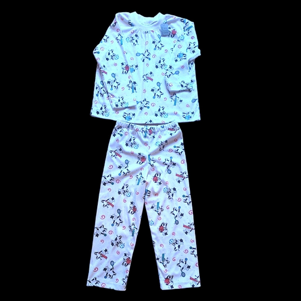 ❤️ COW Sport Cows Pajama Bottoms Pants For Kids Size 5/6